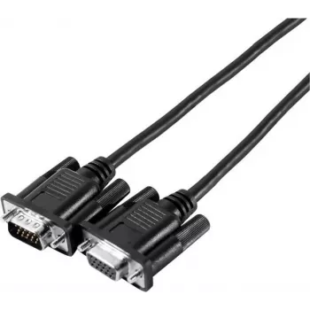 EXERTIS CONNECT SVGA-monitorkabel Eco, 15-polet HD D-Sub-stik til hunstik, 3,0 m, sort - budgetmonitorkabel til standardanvendelser (117810)