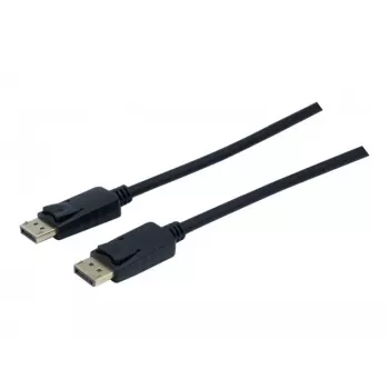 EXERTIS CONNECT DisplayPort 1.2-kabel 4K 3 m sort 127032