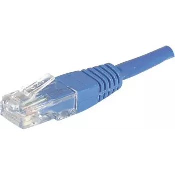 EXERTIS CONNECT CAT.6 U/UTP uafskærmet kobber-patchkabel, blå, 15,0 m, RJ45 med Rastnasenschutz 246761