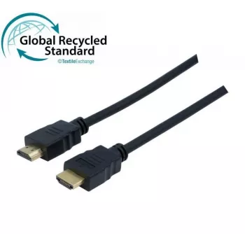Exertis Connect HDMI 2.0 high speed-kabel, 4K, HDMI type A han til HDMI type A han, forgyldt, sort, 3,0 m 127982