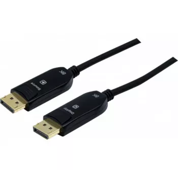 EXERTIS CONNECT DisplayPort 1.4 hybrid fiberkabel, 8K, DisplayPort han til DisplayPort han, 50 m (128069)