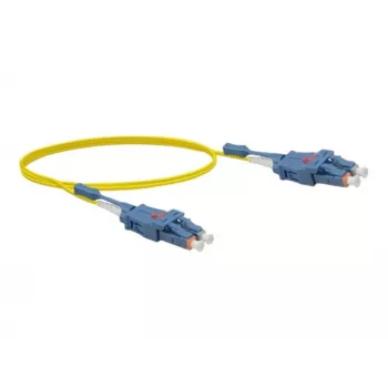 Exertis Connect LC/UPC til LC/UPC single-mode OS2 duplex fiber-patchkabel, 5m, LSZH, Uniboot, gul 392934