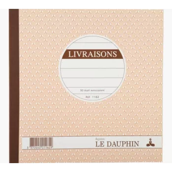 Le Dauphin følgeseddelbog, 210 x 210 mm, duplikat (1162D) - 1 bog