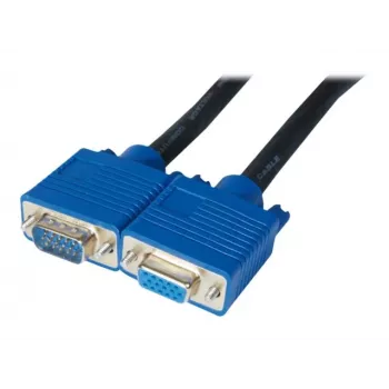 EXERTIS CONNECT premium S-VGA forlængerkabel, 15,0 m, sort 138841