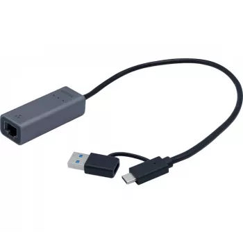EXERTIS CONNECT USB 3.1 Gigabit Pro netværksadapter med type-C-konverter (310761)