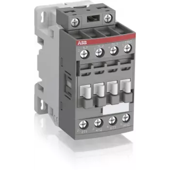 ABB AF16-30-01-13 3-Pole Contactor, 100-250V AC/DC Coil, 18A, 1NO Auxiliary 1SBL177001R1301