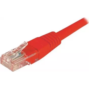 EXERTIS CONNECT Cat.6 U/UTP Patchkabel, RJ45, rød, 20 m, med snagless-beskyttelse 243762