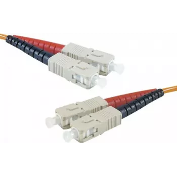 EXERTIS CONNECT Fiber-Patchkabel Eco, 50/125 µm, OM2-fiber, SC Duplex stik/stik, orange, 10,0 m UPC Polish 392696