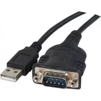 Exertis Connect 040341 USB Type-A til DB-9 RS-232 seriel adapterkabel, 1 m, sort