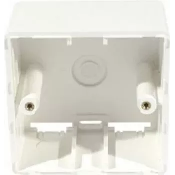 EXERTIS CONNECT Surface Mount Box for RJ45 Keystone Modules, 2-Port, Pure White (272020)