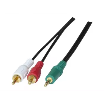 Exertis Connect 108791 lydkabel 3 m 3,5 mm til 2 x RCA-stik sort