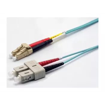 Ekivalan OM3 duplex fiber-patchkabel LC/SC 2 m aqua COZOM3DCLC2SA0020A