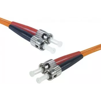 Exertis Connect 1 m ST/UPC til ST/UPC OM2 duplex multimode LWL-patchkabel, LSZH, orange 392711