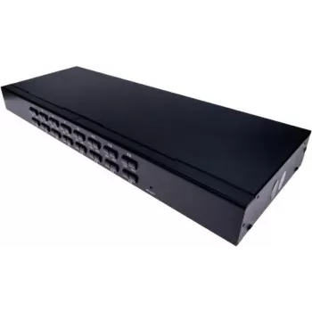 EXERTIS CONNECT 16-port USB/PS/2 KVM-switch med OSD og IP-fjernadgang 66310