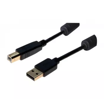 Exertis Connect USB 2.0 Type-A-stik til Type-B-stik-kabel, 3 m, sort 532432