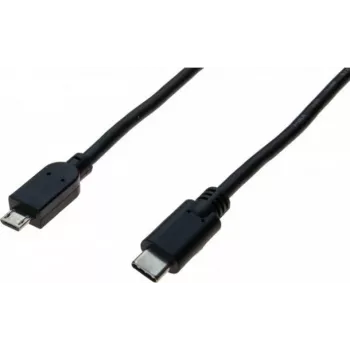 Exertis Connect USB-C til Micro-USB Type B-kabel, USB 2.0, 1 m, sort 532481