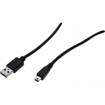 Exertis Connect USB 2.0-kabel, USB-A-stik til Mini-USB Type B-stik, 5,0 m, sort 532418