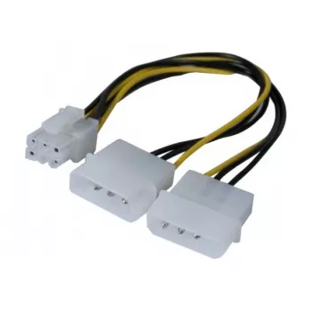 EXERTIS CONNECT Molex til PCI-E strømadapterkabel, 25 cm 146691