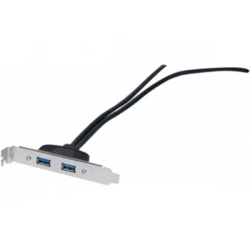 Exertis Connect USB 2.0 forlængerkabel, USB-A han til USB-A hun, 0,25 m, sort 146697