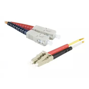 Exertis Connect LC/UPC til ST/UPC Multimode Duplex LWL-patchkabel, OM2 50/125µm, LSZH, orange, 3 m 392673