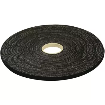 EXERTIS CONNECT Velcrobånd-monteringsbånd, 20 mm x 10 m, sort til kabelvenlig installation af netværks- og datakabler (629446)