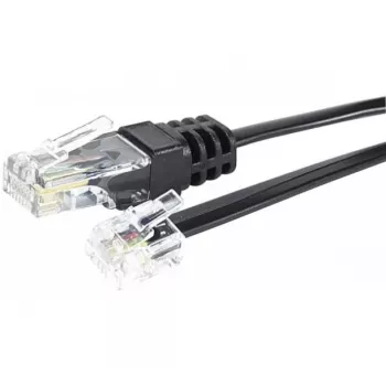 EXERTIS CONNECT Telefonkabel RJ11-stik til RJ45-stik sort 10 m EXC285011