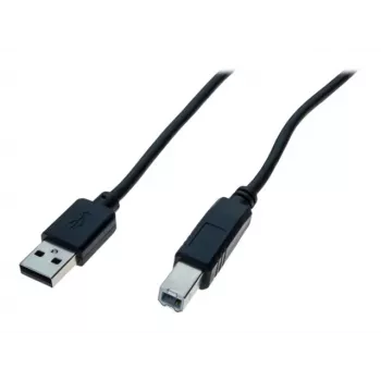 EXERTIS CONNECT USB 2.0 High Speed-kabel, USB Type-A han til USB Type-B han, sort, 5,0 m (352451)
