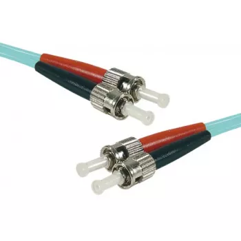Exertis Connect 392774 fiberkabel, 5 m, ST til ST, OM3, aqua
