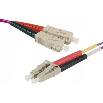 Exertis Connect OM4 fiberpatchkabel HD, LC duplex til LC duplex, UPC, 15 m 392787