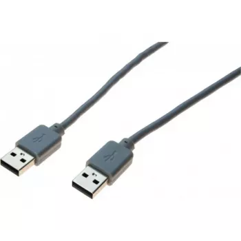 exertis Connect USB 2.0 datalinkkabel, USB-A til USB-A, grå, 1,8 m 532502