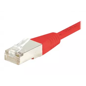 EXERTIS CONNECT Cat6 F/UTP patchkabel, rød, 50 m, slimline-knækbeskyttelse 853351