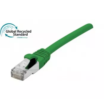 EXERTIS CONNECT RJ45 patchkabel Cat. 6, F/UTP, GRS-certificeret, grøn, 0,3 m 854628
