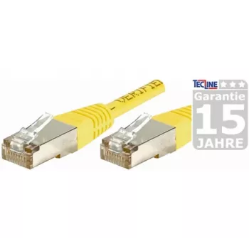 EXERTIS CONNECT Cat.6 F/UTP patchkabel, RJ45, 25 m, gul, Slim Bend Protection 853333