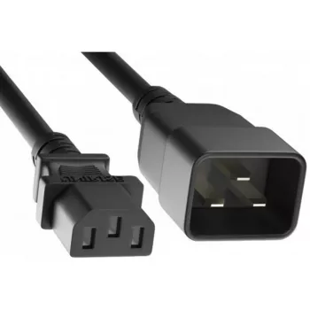 EXERTIS CONNECT strømforlængerkabel IEC C20 til C13 3m sort 808001