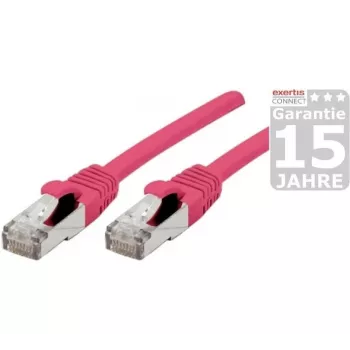 EXERTIS CONNECT Cat 6A S/FTP patchkabel, lyserød, 20 m 854384