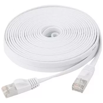 EXERTIS CONNECT fladt U/FTP CAT.6 patchkabel, hvid, 10 m 845061