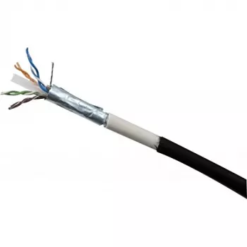Exertis Connect Cat6 udendørs patchkabel RJ45 til RJ45, F/UTP, 20 m, sort 845046