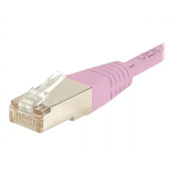 EXERTIS CONNECT S/FTP CAT.6-patchkabel, PiMF, pink, 3,0 m, Slim Snagless 854483