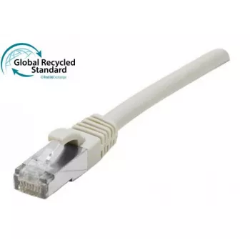 EXERTIS CONNECT Cat. 6A S/FTP patchkabel, 3 m, grå, halogenfrit TPE, snagless, GRS-certificeret 854506