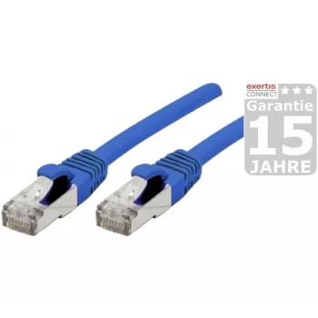 EXERTIS CONNECT Cat 6A S/FTP patchkabel, 5 m, blå 858456