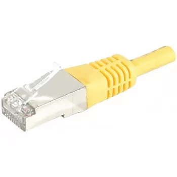 Exertis Connect 858330 Cat.6A S/FTP (PiMF) Class EA patchkabel, 0,5 m, gul, slim knækbeskyttelse