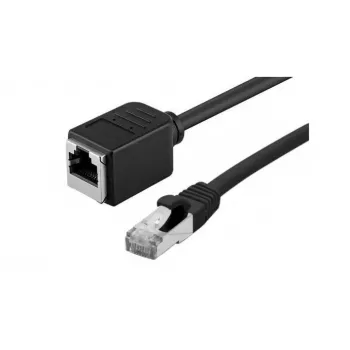 Exertis Connect Cat. 6A S/FTP patchkabel-forlænger, halogenfri, sort, 5 m 858758