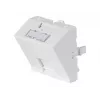 Dexlan frontpladeindsats 45 x 45 mm til 1 keystone-modul, 30°, signalhvid RAL 9003 (911712)