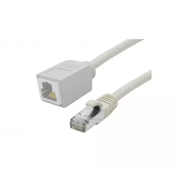 EXERTIS CONNECT Cat. 6A S/FTP patchkabel-forlænger, halogenfri, grå, 1,0 m 858750