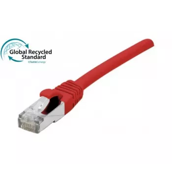 EXERTIS CONNECT Cat. 6 F/UTP RJ45 patchkabel, 2 m, rød, GRS-certificeret 854623