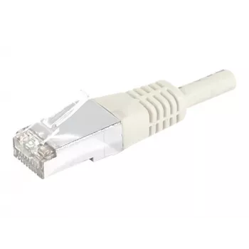 EXERTIS CONNECT 859510 Cat.6a F/UTP patchkabel, 15 m, grå, 10 Gbps, Slim Boot
