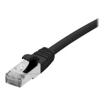 EXERTIS CONNECT 858482 Cat 6A S/FTP patchkabel, 0,3 m, sort, Slim Boot