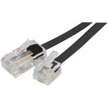 EXERTIS CONNECT Telephone Cable, Black, 2.0 m (EXC911735)
