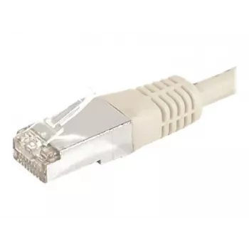 EXERTIS CONNECT CAT.6a F/UTP patchkabel, grå, 7,5 m, 10 Gbps, Slim Boot 859508