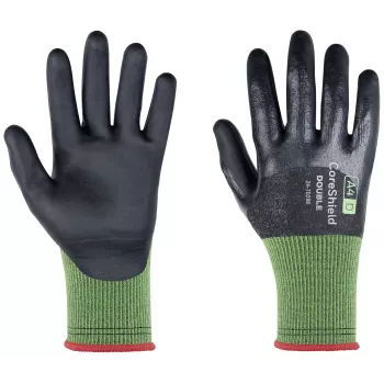 Honeywell AIDC CoreShield Double 24-7D28B/07 skærebeskyttelseshandsker, størrelse 7, grå/sort, 1 par